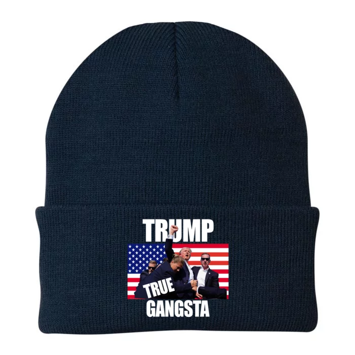 Trump The True Gangster Survived Association Knit Cap Winter Beanie