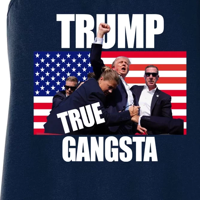 Trump The True Gangster Survived Association Women's Racerback Tank