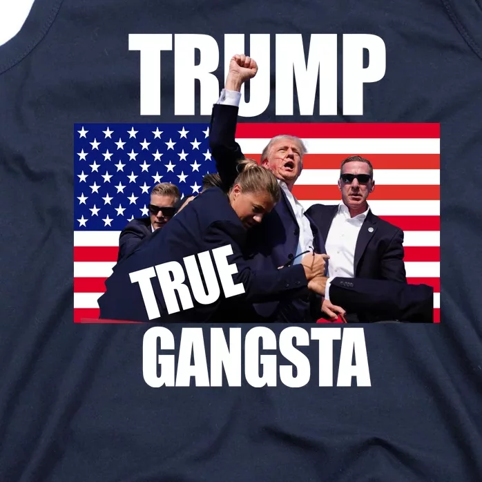 Trump The True Gangster Survived Association Tank Top