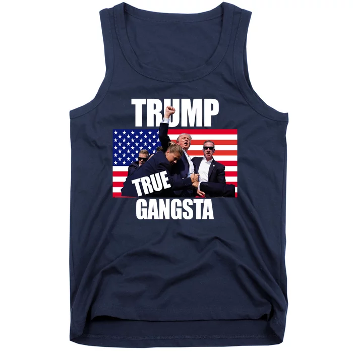 Trump The True Gangster Survived Association Tank Top