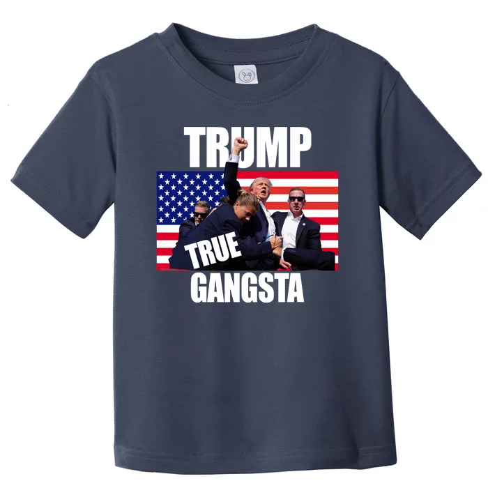 Trump The True Gangster Survived Association Toddler T-Shirt