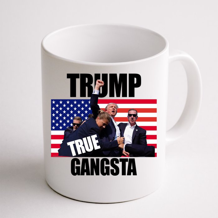 Trump The True Gangster Survived Association Front & Back Coffee Mug