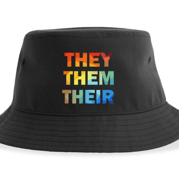 They Them Their Nb Pronoun Pride Sustainable Bucket Hat