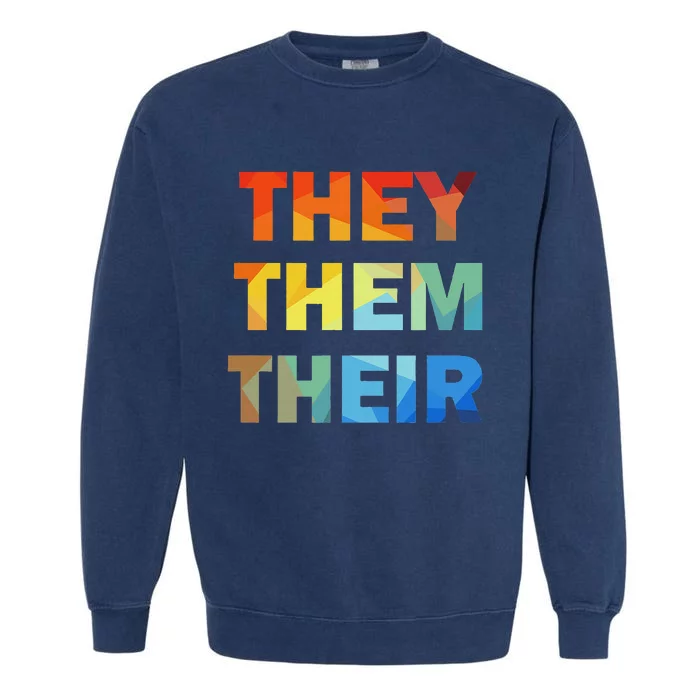 They Them Their Nb Pronoun Pride Garment-Dyed Sweatshirt