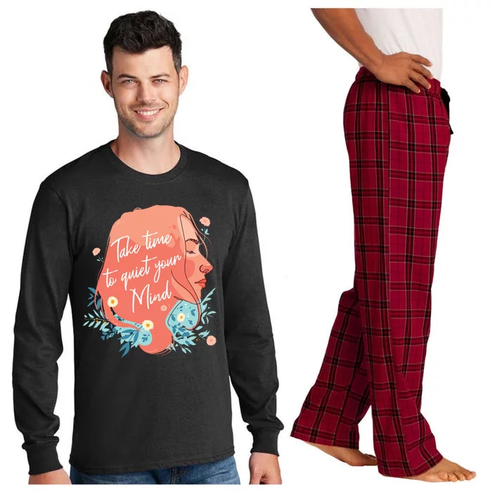 Take Time To Quiet Your Mind Long Sleeve Pajama Set