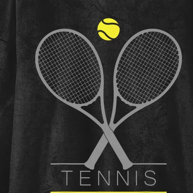 Tennis Trendy Tennis Rackets Ball Hooded Wearable Blanket