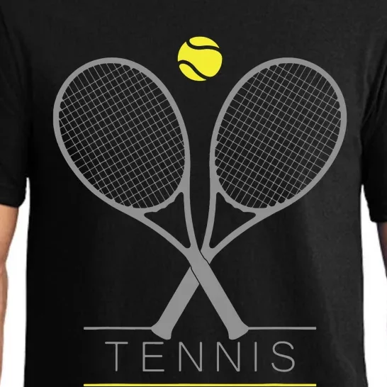 Tennis Trendy Tennis Rackets Ball Pajama Set