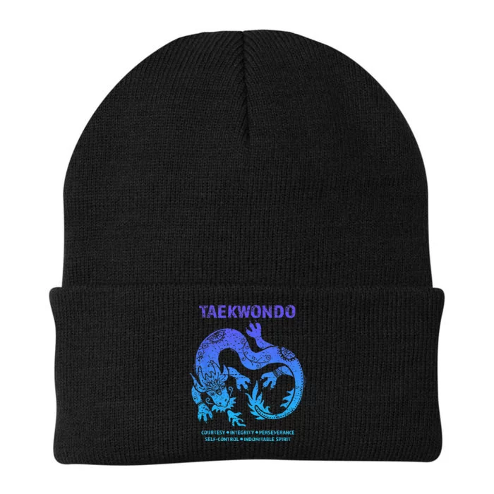 Taekwondo TKD Tae Kwon Do Dragon Art Martial Arts Graphic Knit Cap Winter Beanie