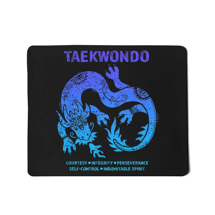 Taekwondo TKD Tae Kwon Do Dragon Art Martial Arts Graphic Mousepad