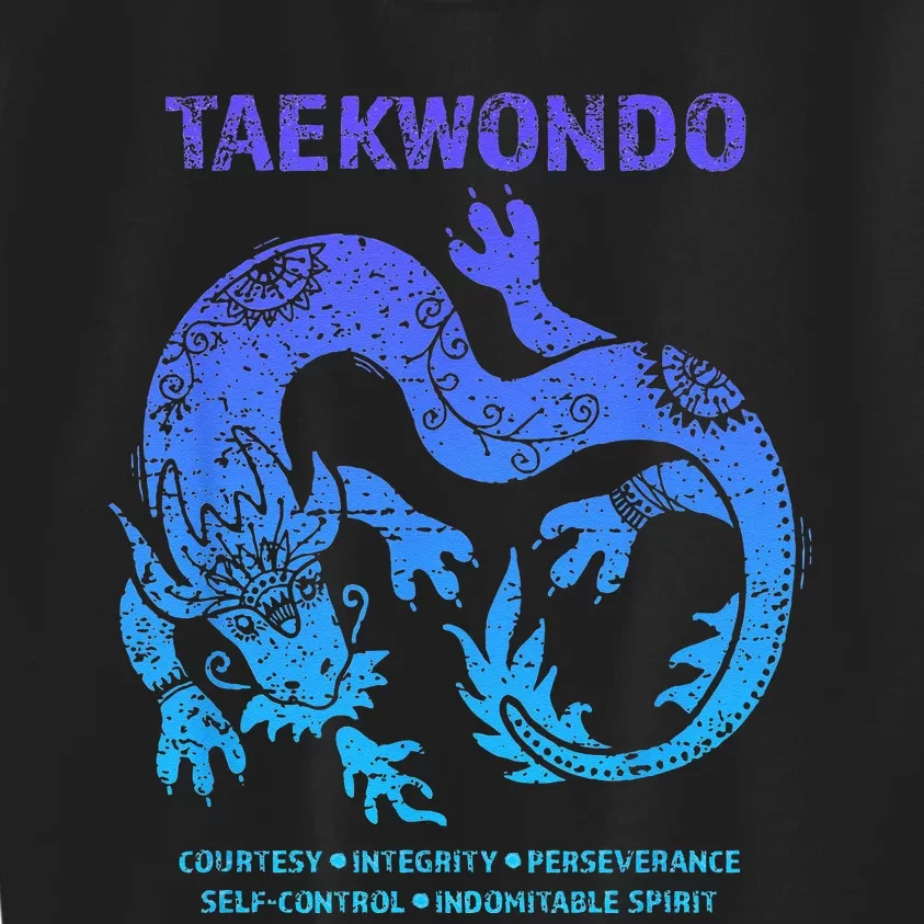 Taekwondo TKD Tae Kwon Do Dragon Art Martial Arts Graphic Kids Sweatshirt