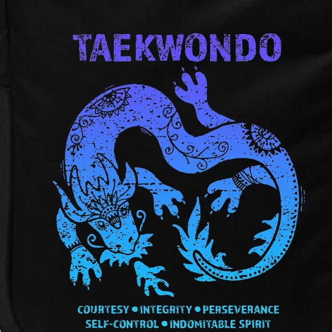 Taekwondo Tkd Tae Kwon Do Dragon Art Martial Arts Graphic Impact Tech Backpack