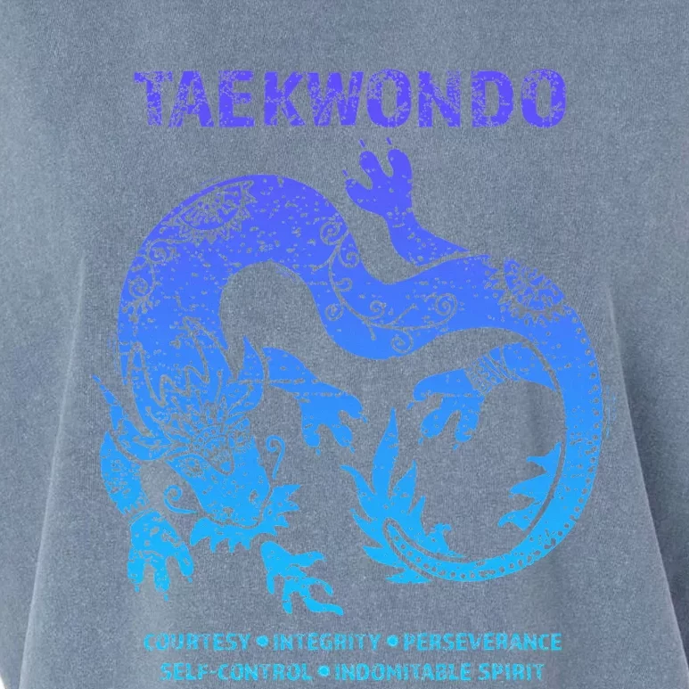 Taekwondo Tkd Tae Kwon Do Dragon Art Martial Arts Graphic Garment-Dyed Women's Muscle Tee