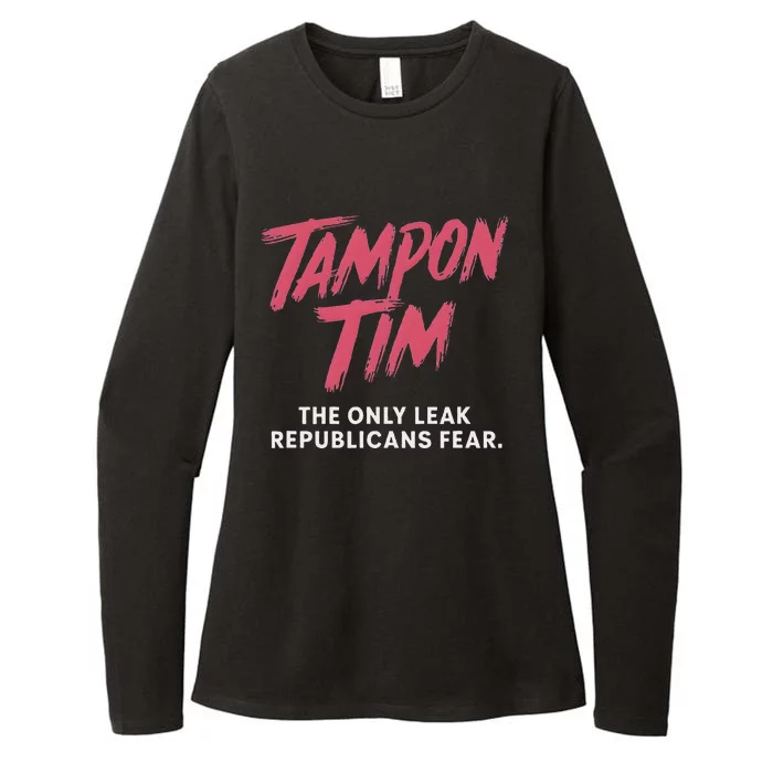 Tampontim Tampon Tim Funny KamalaS Vice President Tim Walz Womens CVC Long Sleeve Shirt