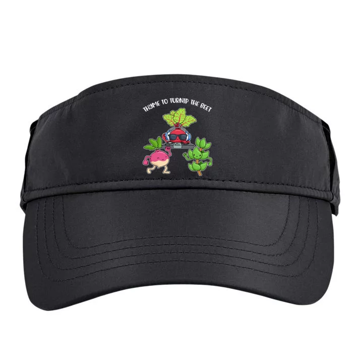 Thyme To Turnip The Beet Adult Drive Performance Visor