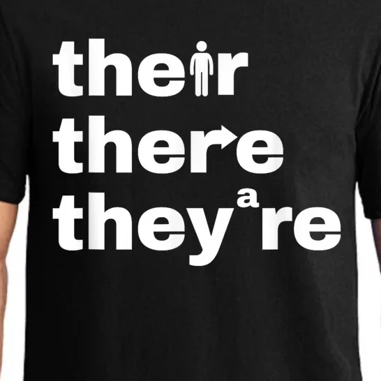 Their There TheyRe Grammar Lesson Language Arts Teacher Pajama Set