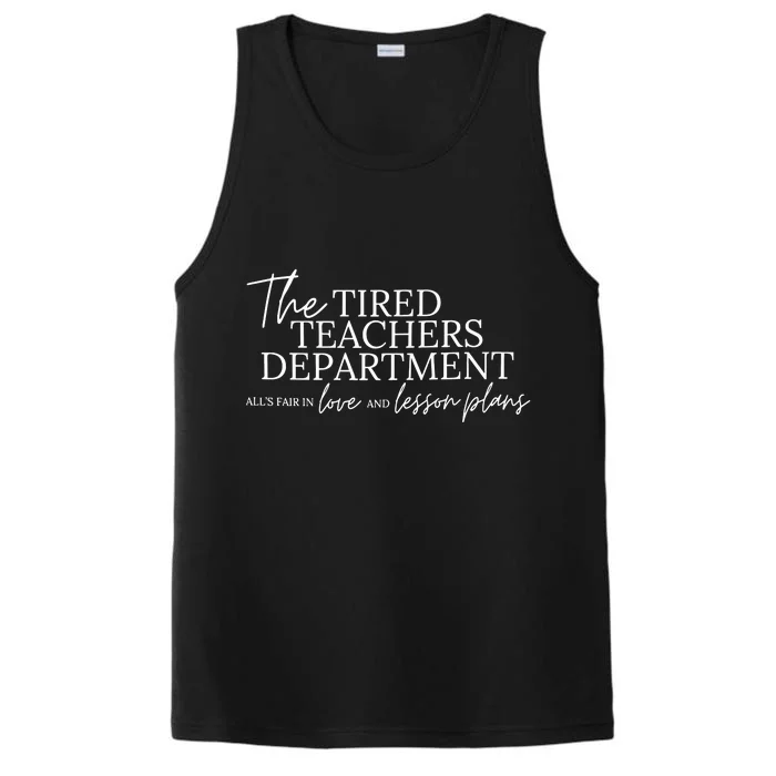 Ttpd The Tired Teachers Departmentttpd Inspired Taylor Performance Tank