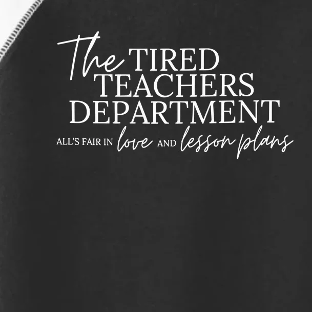 Ttpd The Tired Teachers Departmentttpd Inspired Taylor Toddler Fine Jersey T-Shirt