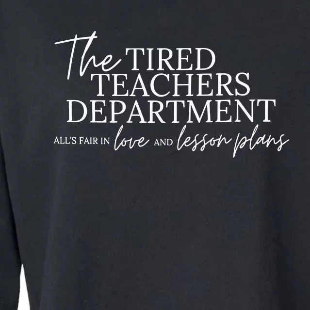 Ttpd The Tired Teachers Departmentttpd Inspired Taylor Cropped Pullover Crew