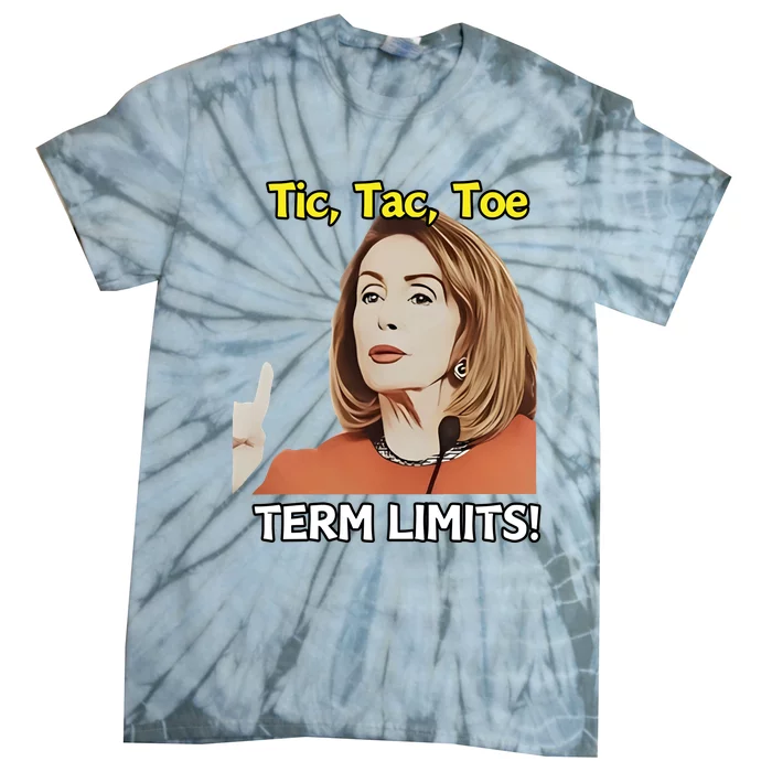 Tic Tac Toe Term Limits Heavyweight Tie-Dye T-Shirt