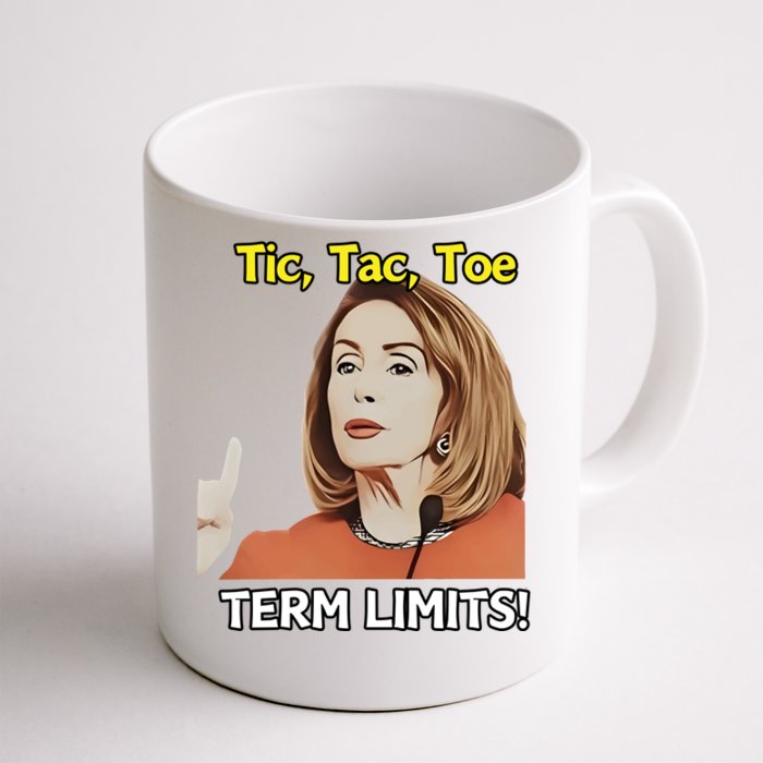 Tic Tac Toe Term Limits Heavyweight Front & Back Coffee Mug