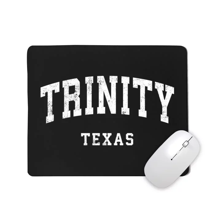 Trinity Texas Tx Vintage Athletic Sports Design Mousepad