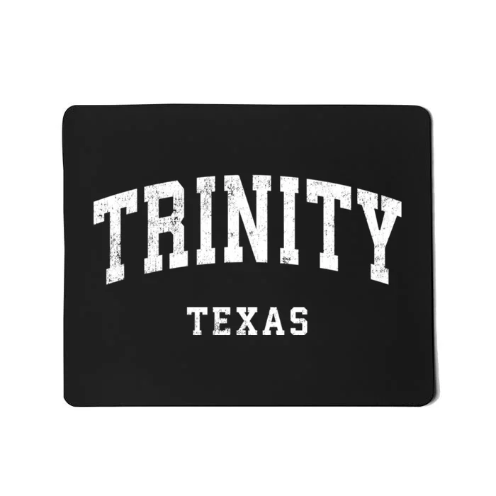 Trinity Texas Tx Vintage Athletic Sports Design Mousepad