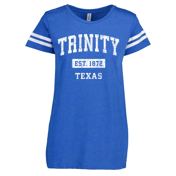 Trinity Texas Tx Vintage Sports Established Design Enza Ladies Jersey Football T-Shirt