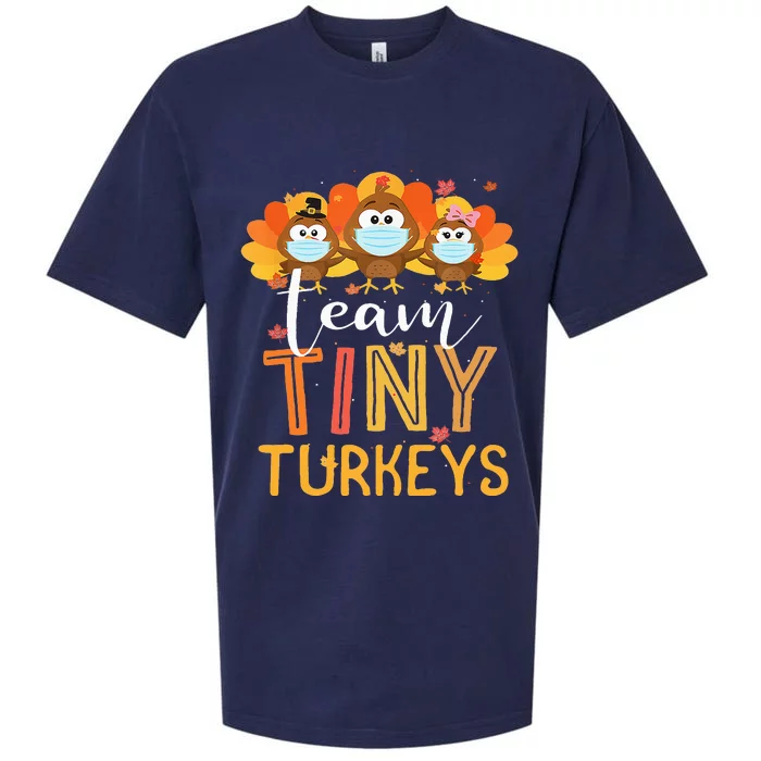 Turkey Thanksgiving Team Tiny Turkeys Nurse Fall NICU Nurse Sueded Cloud Jersey T-Shirt