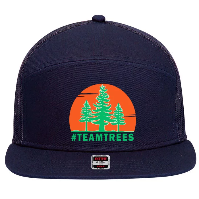 Team Trees #Teamtrees 2020 Plant Twenty Million Trees Gift 7 Panel Mesh Trucker Snapback Hat