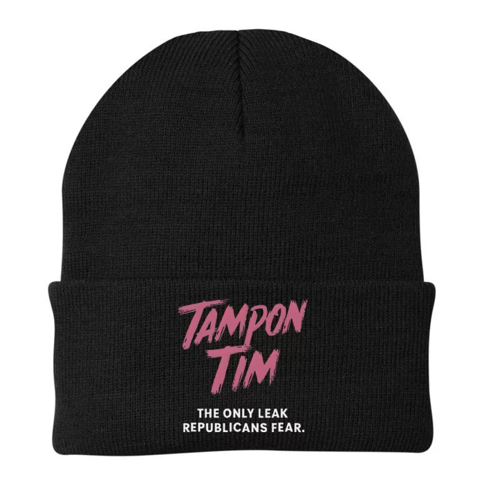 Tampontim Tampon Tim Funny KamalaS Vice President Tim Walz Knit Cap Winter Beanie