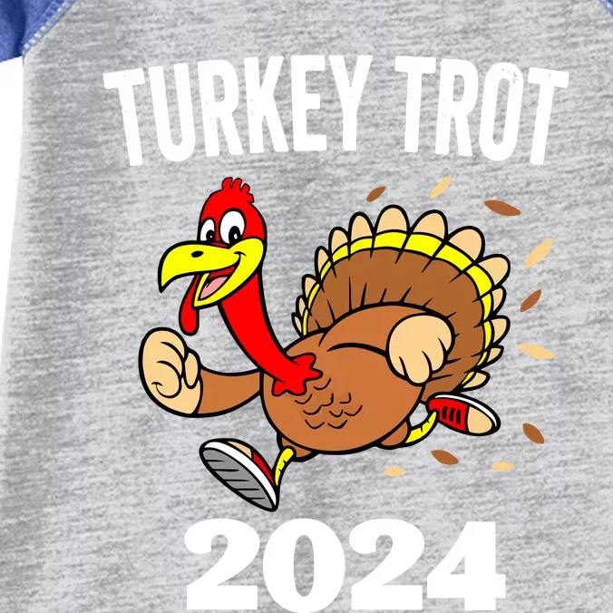 Thanksgiving Turkey Trot 2024 Infant Baby Jersey Bodysuit