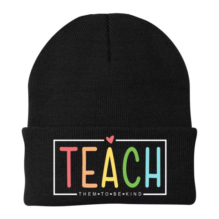 Teach Them To Be Kind Knit Cap Winter Beanie