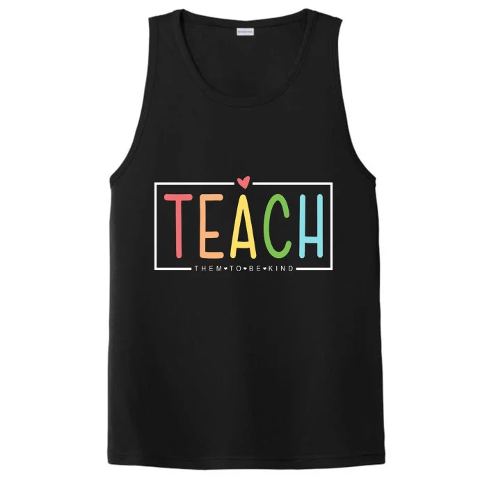 Teach Them To Be Kind Performance Tank