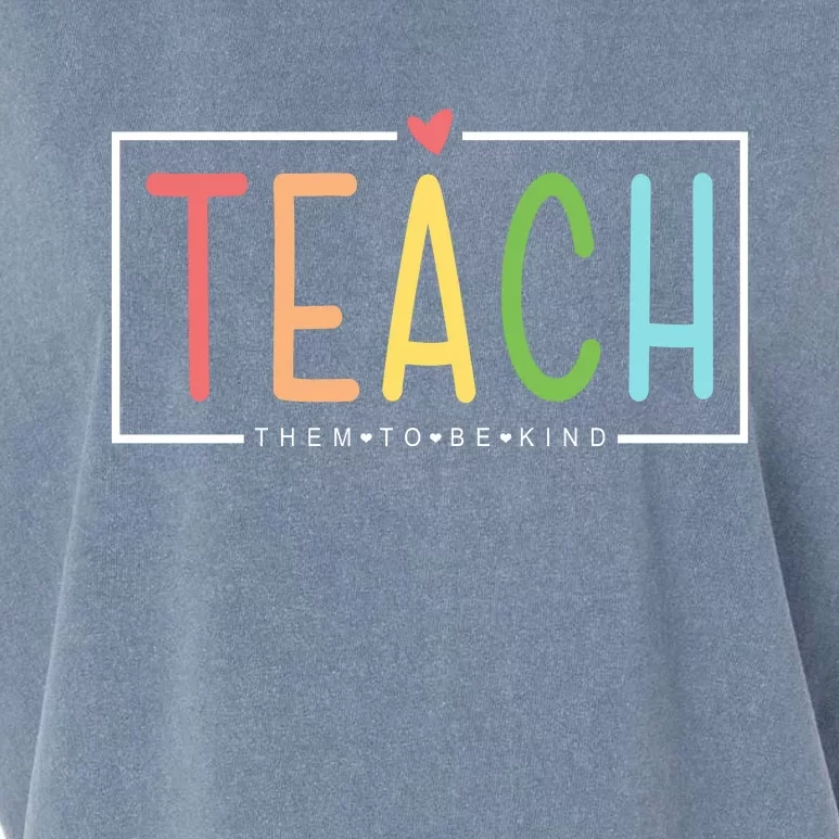 Teach Them To Be Kind Garment-Dyed Women's Muscle Tee