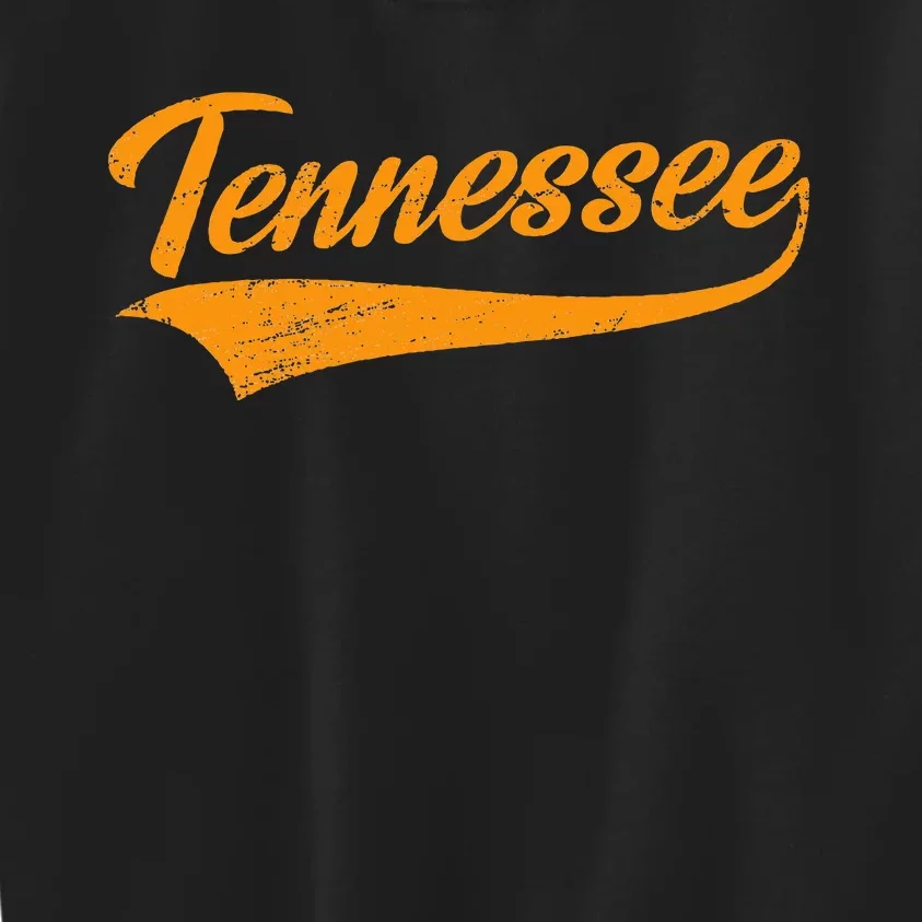 Tennessee Tn Throwback Distressed Kids Sweatshirt