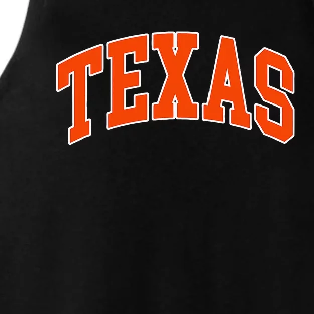 Texas Tx Throwback Design Print Classic Ladies Tri-Blend Wicking Tank