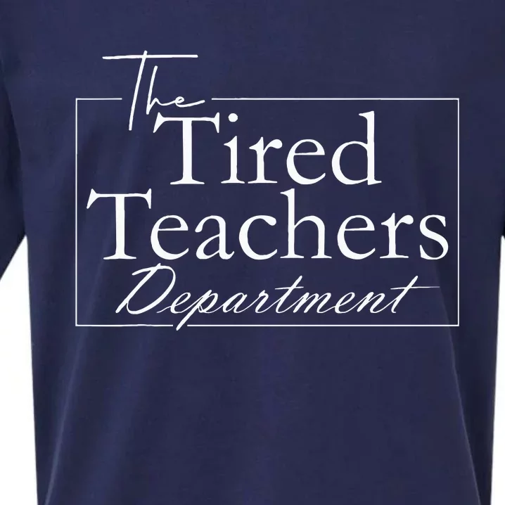 The Tired Teachers Department Teacher Sueded Cloud Jersey T-Shirt