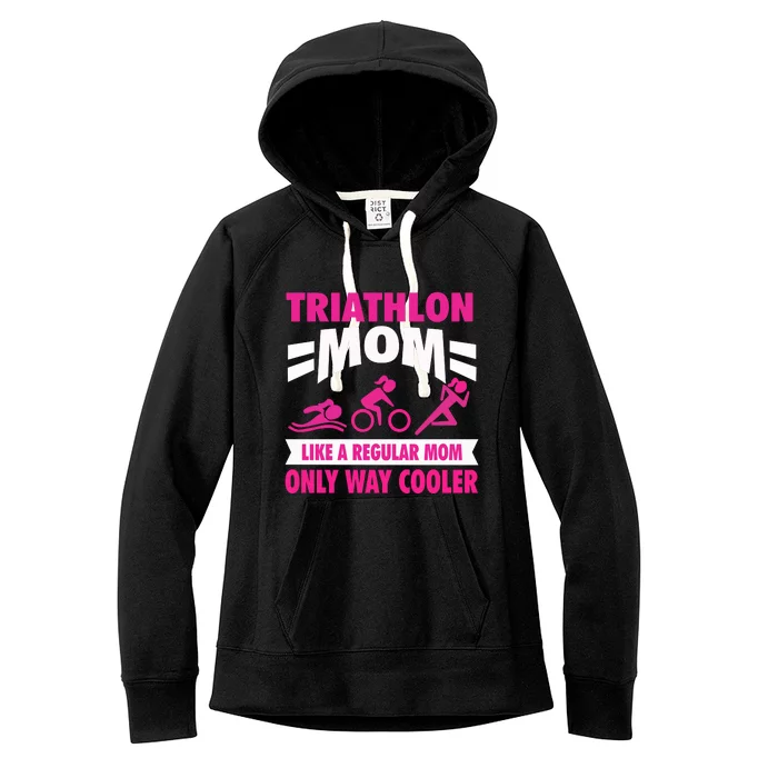 Triatlon Triathlete Triathlon Mom Gift Women's Fleece Hoodie