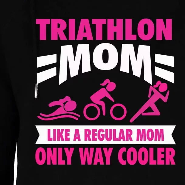 Triatlon Triathlete Triathlon Mom Gift Womens Funnel Neck Pullover Hood