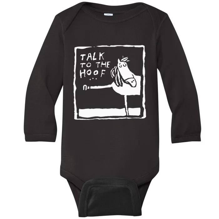 Talk To The Hoof Horseback Riding Baby Long Sleeve Bodysuit