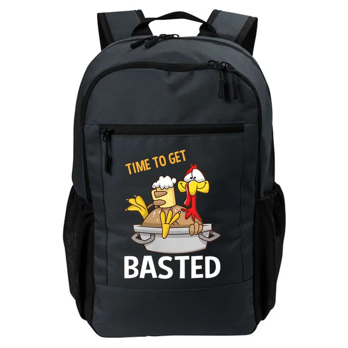 Turkey Time To Get Basted Retro Happy Thanksgiving Gift Daily Commute Backpack