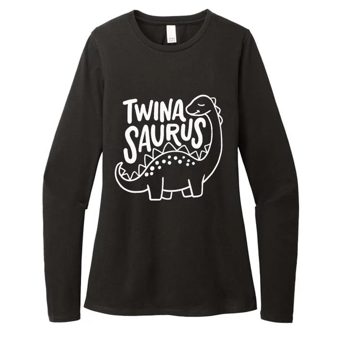 Twins Twin Twinasaurus Womens CVC Long Sleeve Shirt