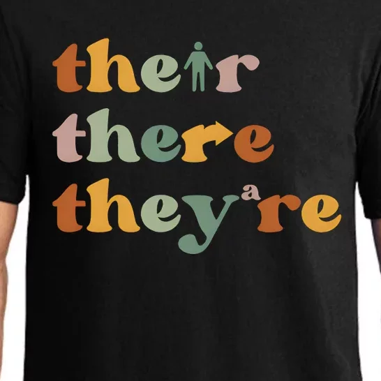 Their There They’re Grammar English Teacher Pajama Set