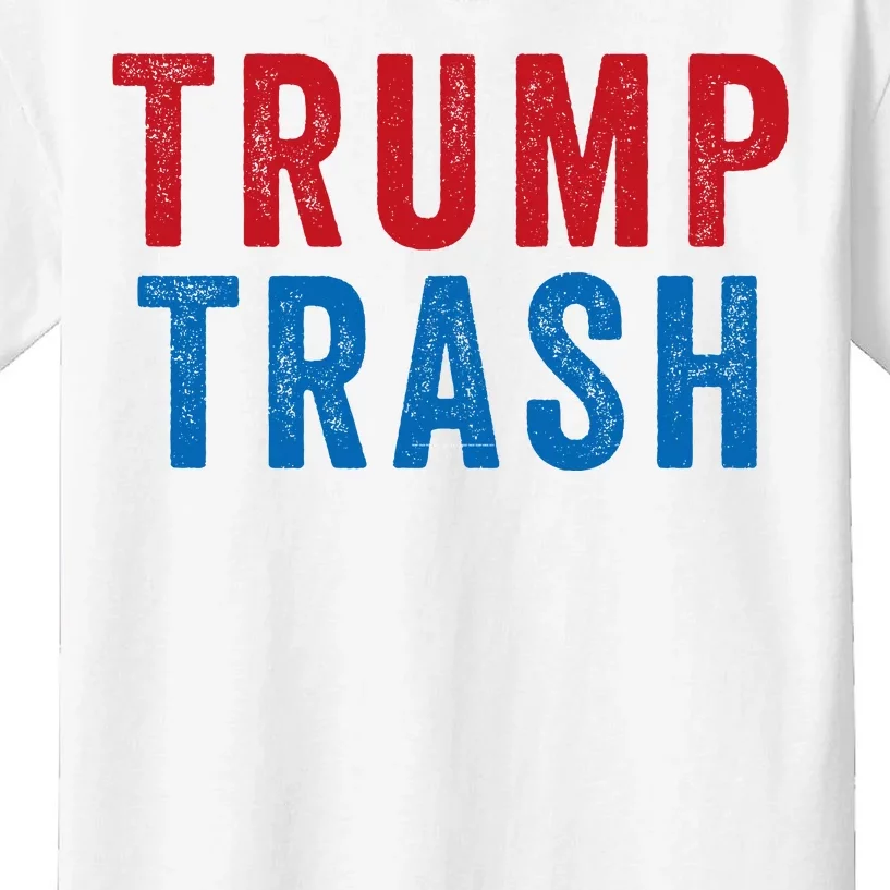 Trump Trash Trump Vance 2024proud Garbage American Maga Garbage Truck Kids T-Shirt