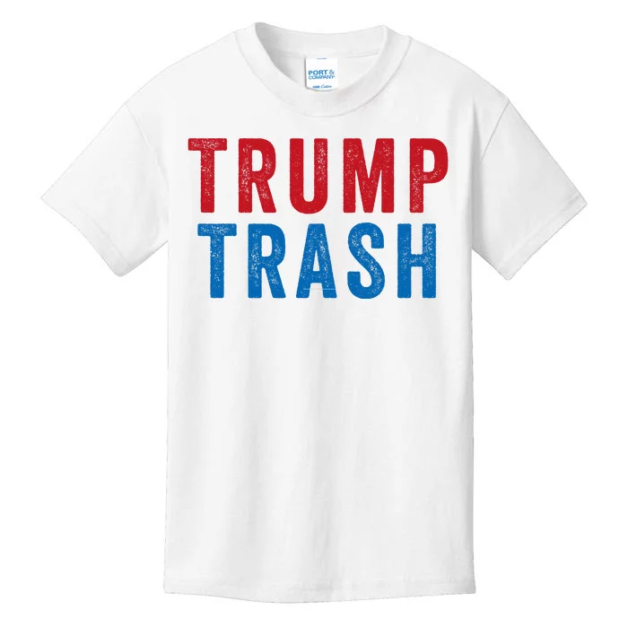 Trump Trash Trump Vance 2024proud Garbage American Maga Garbage Truck Kids T-Shirt