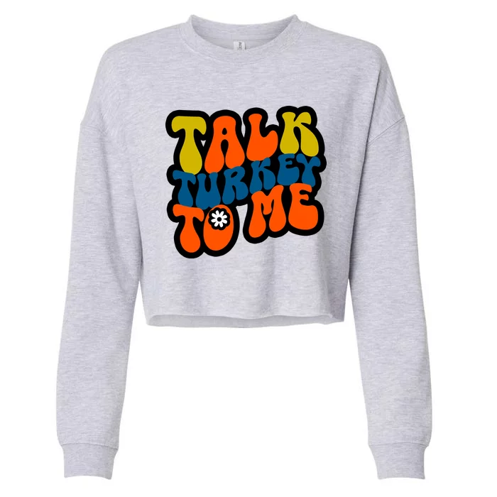 Talk Turkey To Me Cropped Pullover Crew