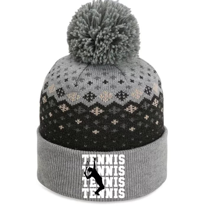 Tennis, Tennis, Tennis I Love Tennis The Baniff Cuffed Pom Beanie