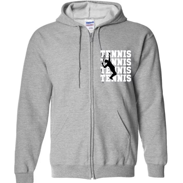 Tennis, Tennis, Tennis I Love Tennis Full Zip Hoodie