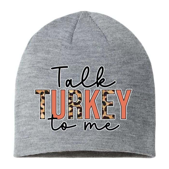 Talk Turkey To Me Autumn Fall Thanksgiving Season Gift 8 1/2in Sustainable Knit Beanie