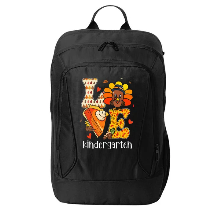 Teacher Turkey Thanksgiving Love Kindergarten Teacher Life City Backpack